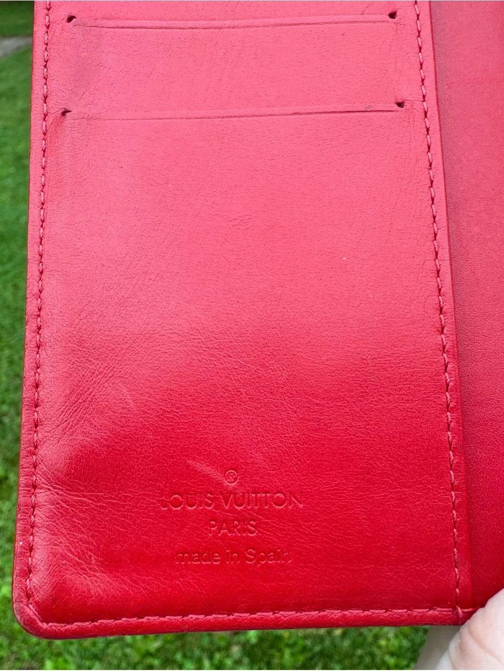 Louis Vuitton Red Vernis Agenda - PM